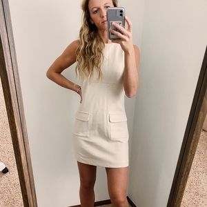 Cream Zara dress with pockets Brand new!